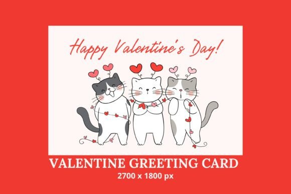 Download Love Cats Greeting Card Printable - Print Collection