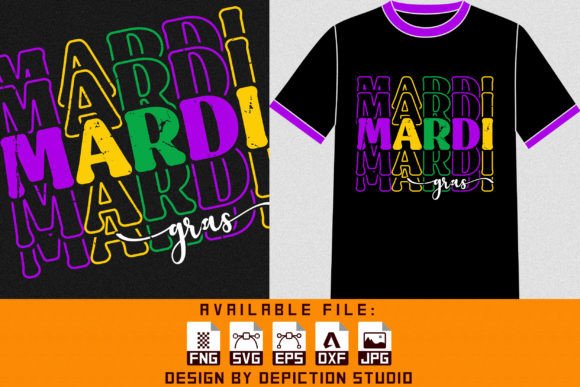 Download Mardi Gras T-Shirt Print Template - Print Collection