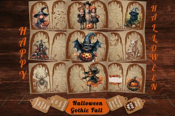 Download Printable Fall Halloween Gothic Pages 13 - Print Collection