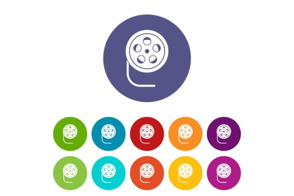 Download Reel with Film Set Icons - Film set Collection
