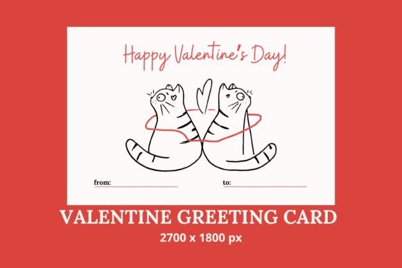 Download Love Cats Greeting Card Printable - Print Collection