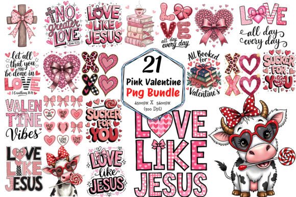 Download Pink Valentine Png Bundle - Premium Resources