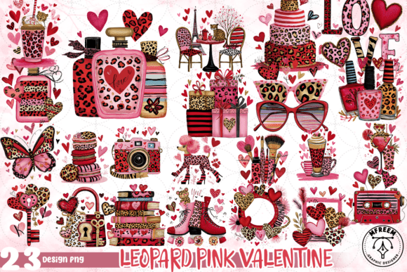 Download Leopard Pink Valentine PNG - Premium Resources