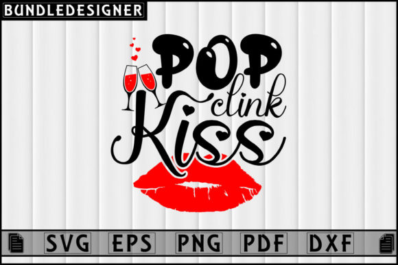 Download Pop Clink Kiss-Happy Kiss Day T-shirt - Kiss day Collection