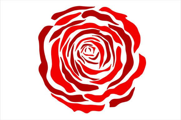 Download Red Rose Flower Print Stamp - Print Collection
