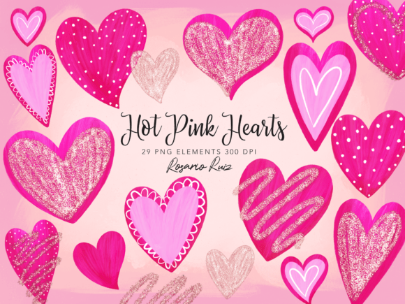 Download Magenta Heart Clipart Pink Valentine PNG - Premium Bundle