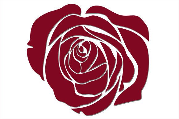 Download Red Rose Flower Print Stamp - Print Collection