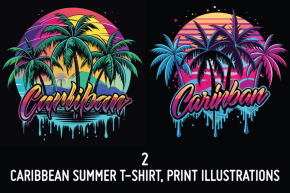 Download Caribbean SUMMER T-SHIRT PRINT TEMPLATE - Print Collection