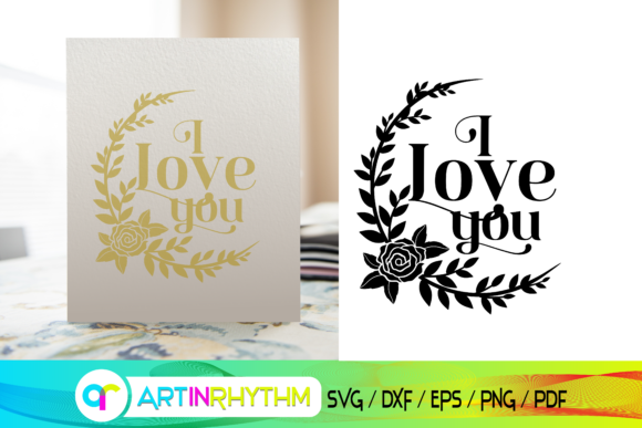 Download I Love You Svg, Printable Greeting Card - Print Collection