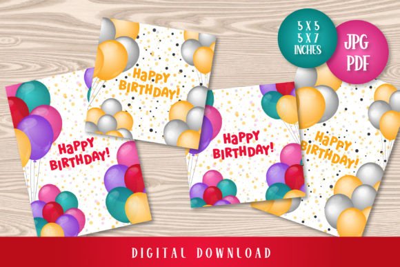 Download Happy Birthday Cards Printable JPG PDF - Print Collection